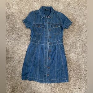 Button Up Denim Dress